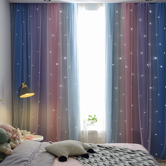 Kinryb Christmas Rainbow Curtains - Image 4
