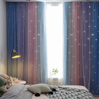 Kinryb Christmas Rainbow Curtains - Image 4