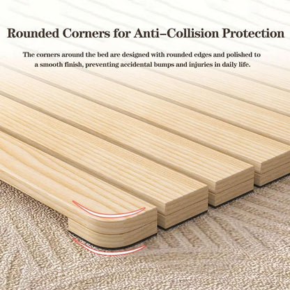 floor bed frame,japanese bed frame,breathable moisture resistant showing dimensions
