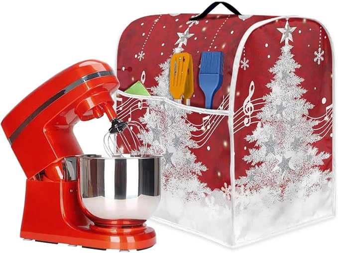Christmas Mixer Cover for Kitchen Aid 4.5-5 Quart Stand Mixers, Xmas Tree - Image 4