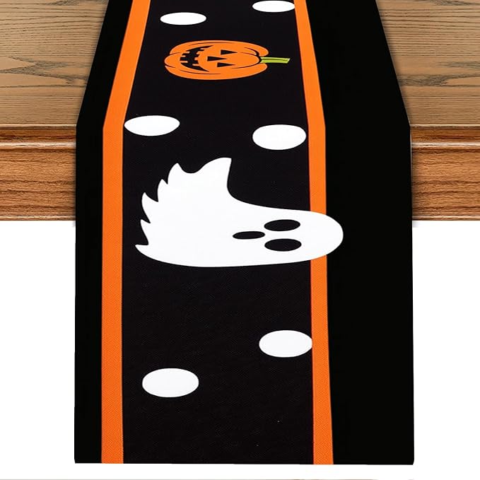 Halloween Table Runner – Black Table Decor - Image 3