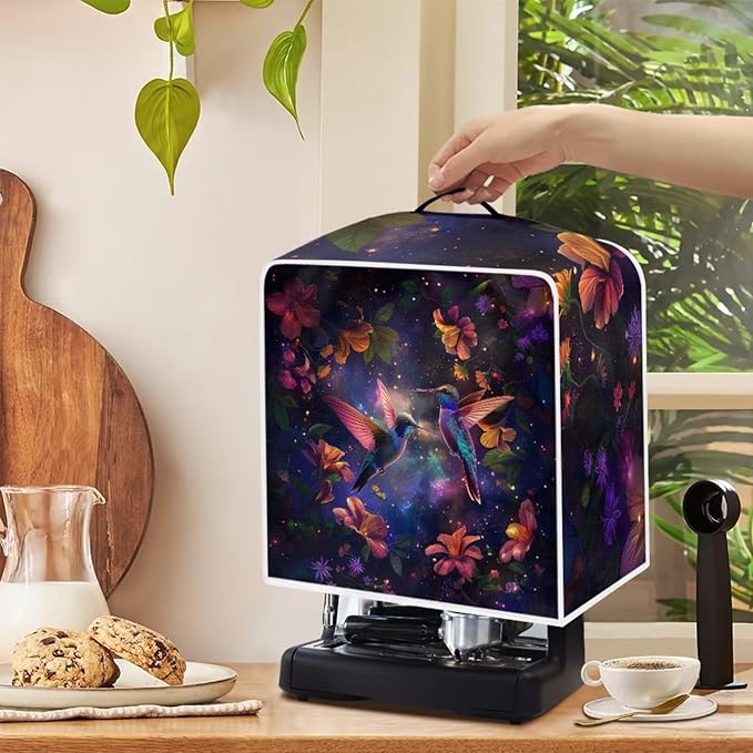 Hummingbird Dust Proof Cover for Coffee Maker Galaxy Coffee Machine Protector - Image 4