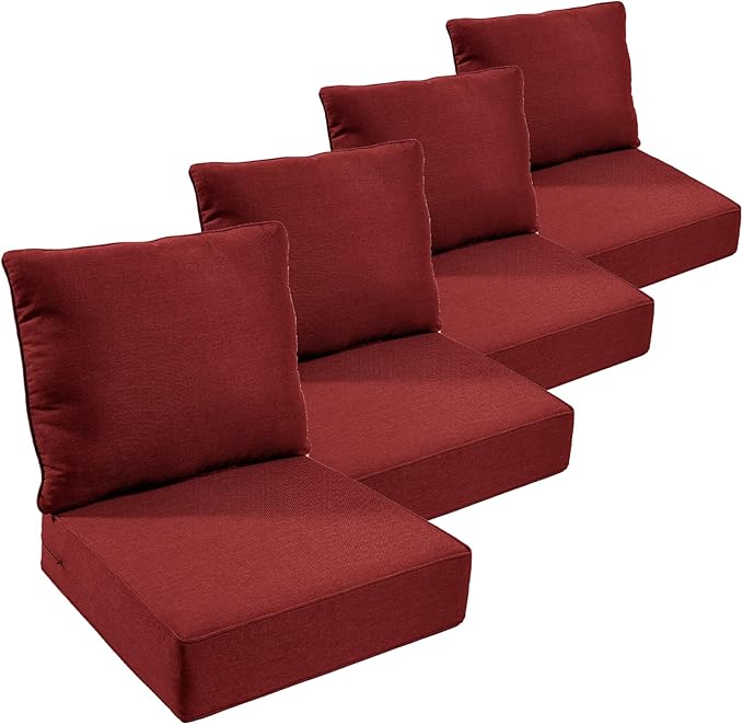 Outdoor Furniture Cushions, 6 inch Thick Seat Cushions by moosprr