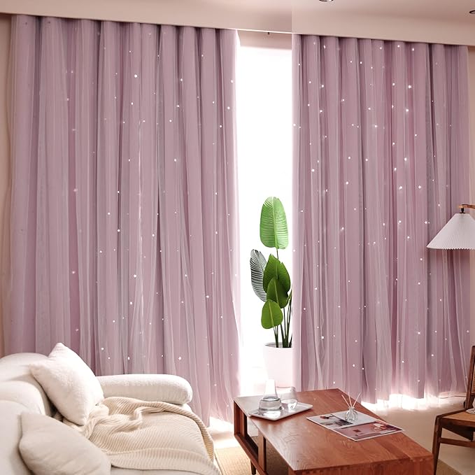 Kinryb Princess Curtains for Girls Bedroom - Image 7