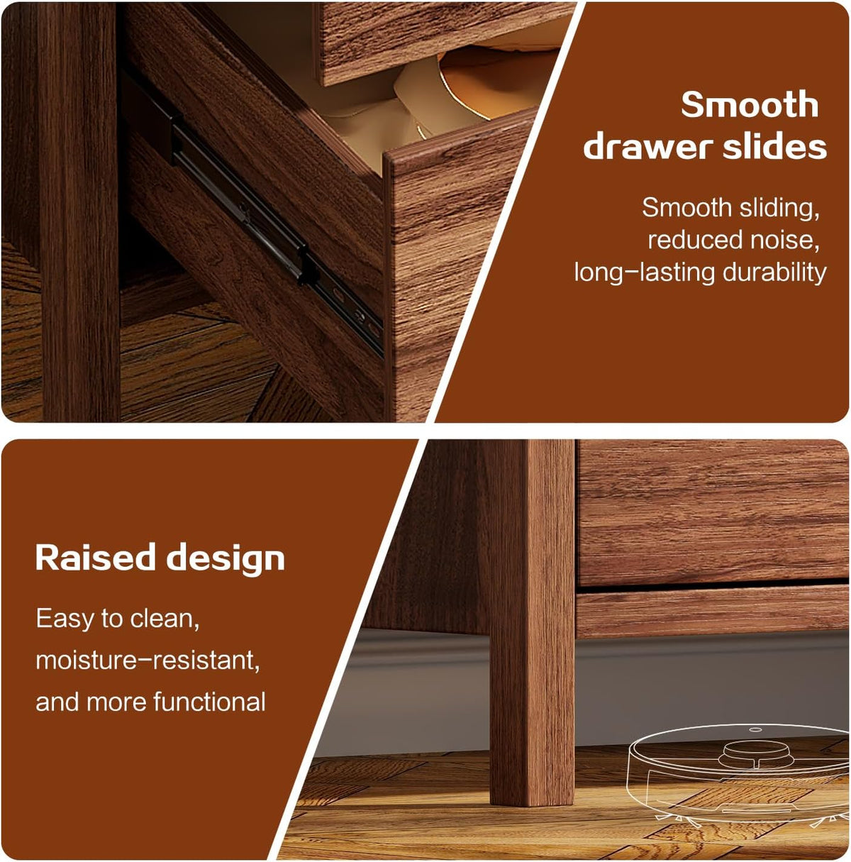 ieejdn dresser for bedroom with 6 drawers, 47.2", side view