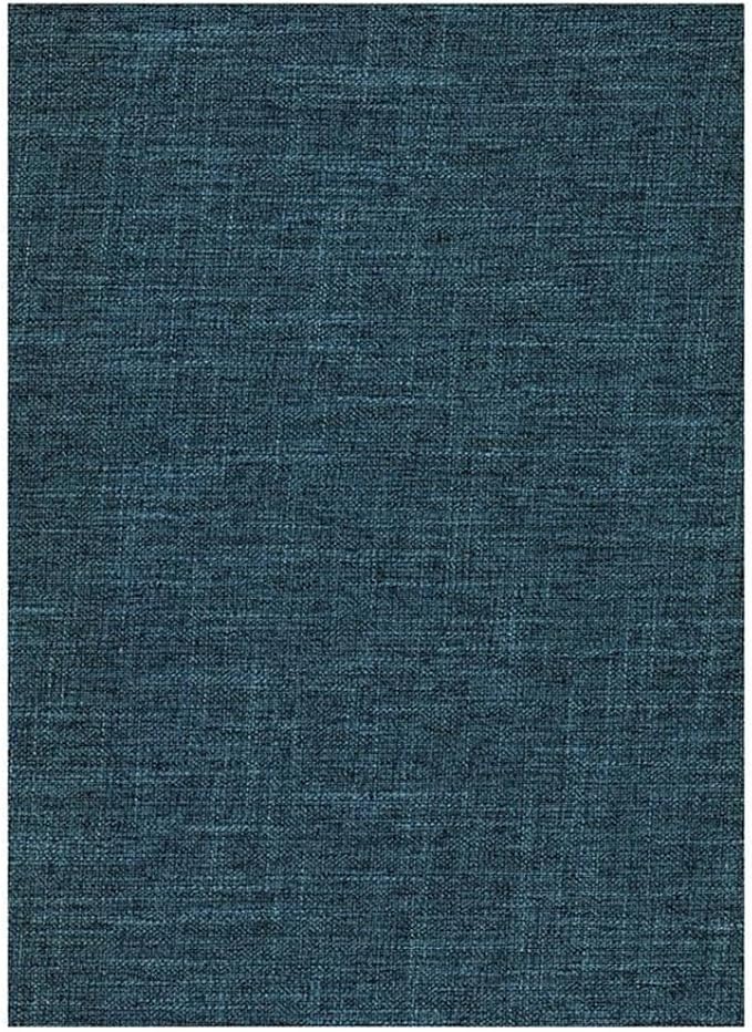 BOWERY HILL Modern Full-Size Linen Fabric Futon in Aqua Blue-Frame Not Included - Image 3