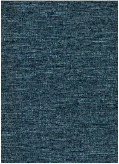 BOWERY HILL Modern Full-Size Linen Fabric Futon in Aqua Blue-Frame Not Included - Image 3