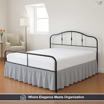 Cottington Lane Ruffled Bed Skirt Twin Size - Image 8
