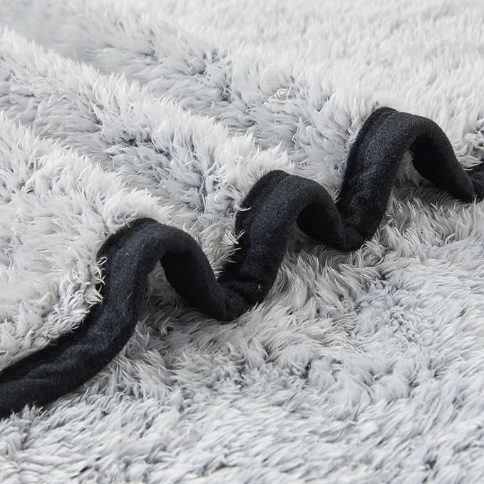 EMME Soft Sherpa Fleece Blanket Reversible Plush Fluffy Large Blanket, Light - Image 5