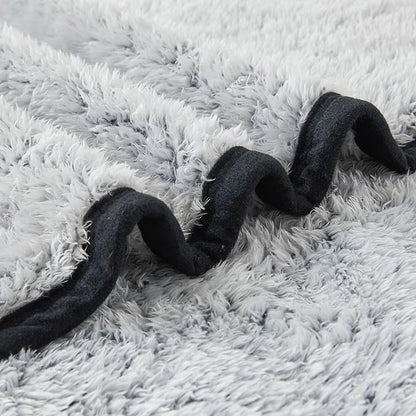 EMME Soft Sherpa Fleece Blanket Reversible Plush Fluffy Large Blanket, Light - Image 5