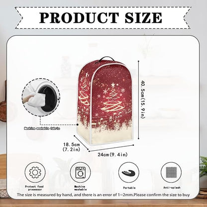 Christmas Blender Cover for Kitchen Countertop Xmas Tree Small Appliance Dust - Image 5