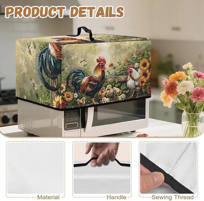 Microwave Cover, Thanksgiving Microwave Dust Cover Waterproof Microwaves Oven - Image 7