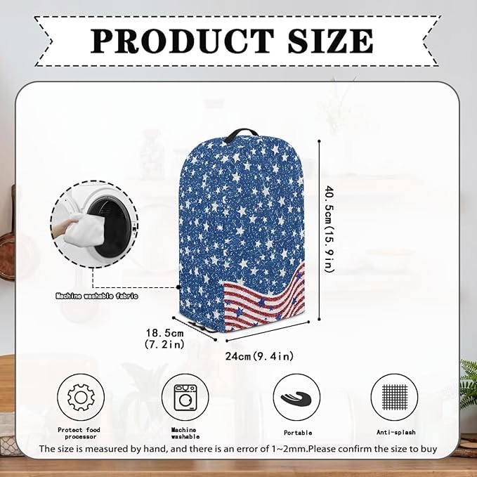 USA Flag Print Blender Dust Cover Stand Mixer or Coffee Maker Appliance Covers - Image 6