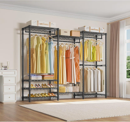 vipek v5 heavy duty clothes rack, freestanding modular shown in use