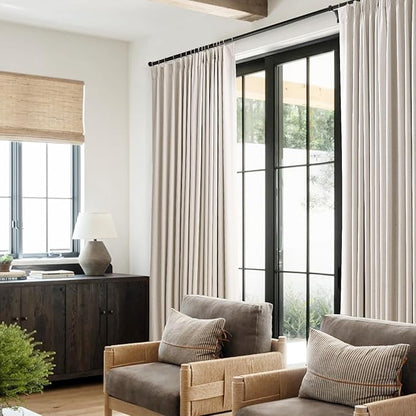 Pinch Pleat Linen Blackout Curtains - Image 6