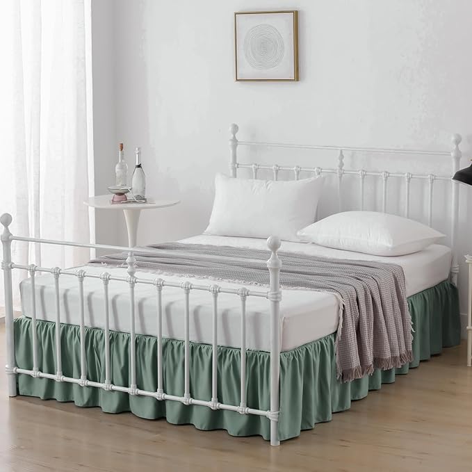 Bed Skirt Twin Size Ruffled Bed Skirt - Image 5