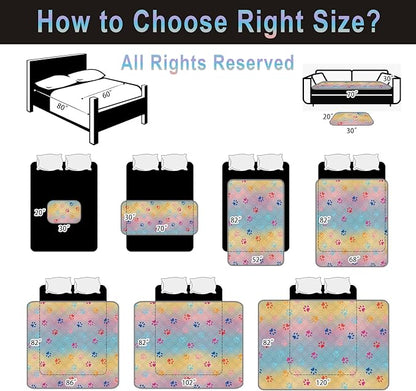 100% Waterproof Dog Bed Cover 86x82 inch Reversible Changing Pad Reusable - Image 5