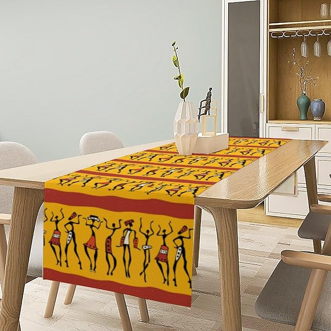 African Woman Table Runner, Ethnic American Juneteenth Heritage Festival - Image 2