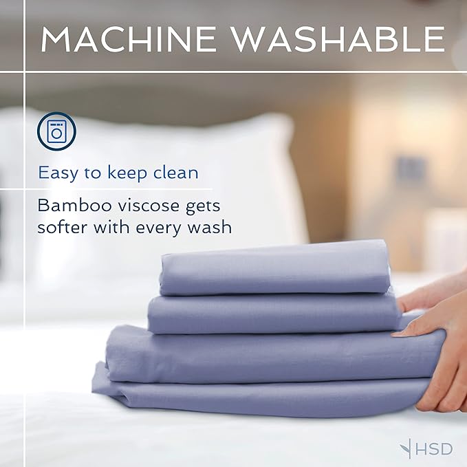 Hotel Sheets Direct 100% Viscose Derived from Bamboo Sheets Set Twin XL - Image 5