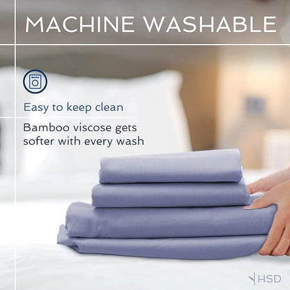 Hotel Sheets Direct 100% Viscose Derived from Bamboo Sheets Set Twin XL - Image 5