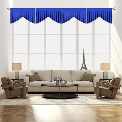 Royal Blue Valances for Living Room by OYRING