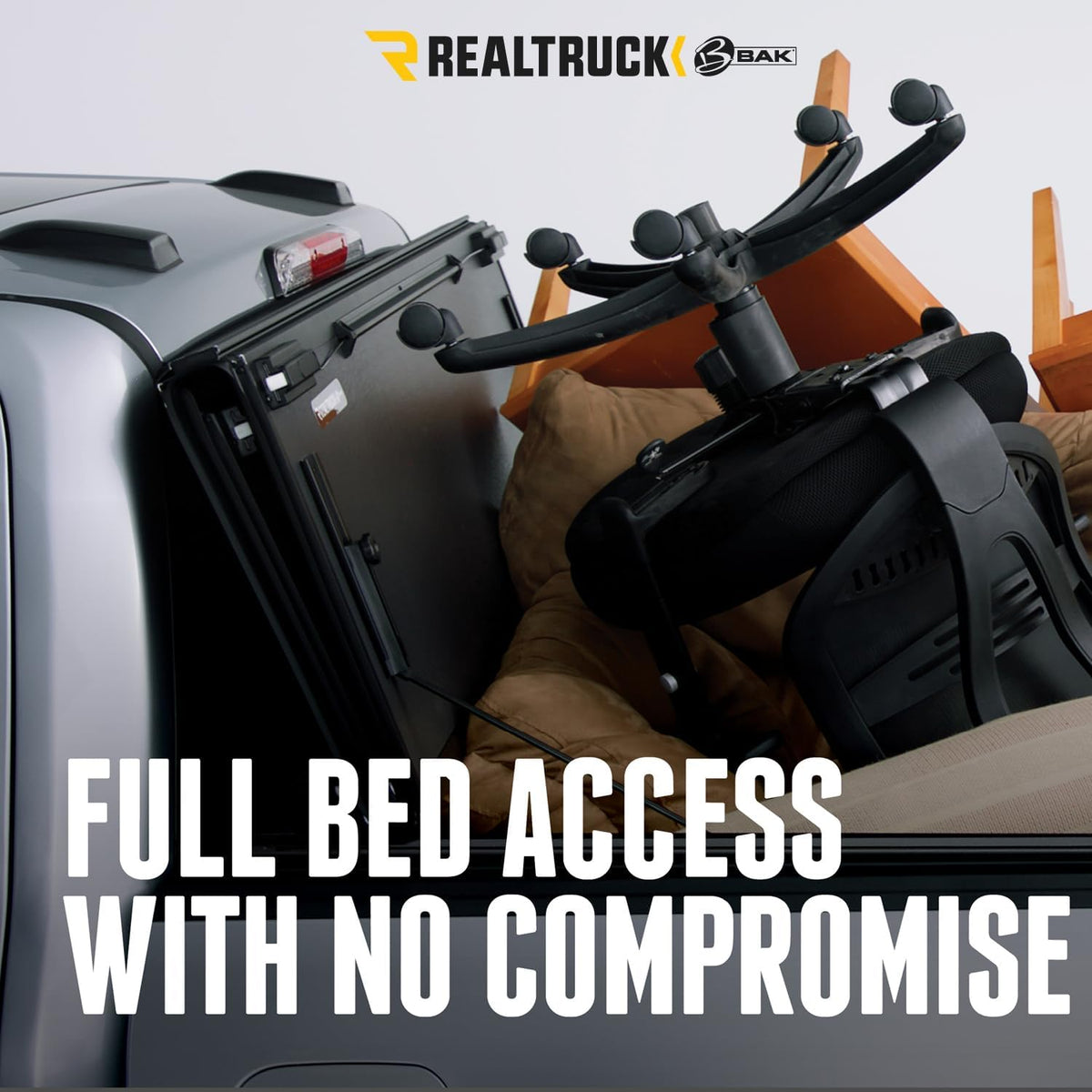 realtruck bak bakflip mx4 hard folding truck bed, view 9