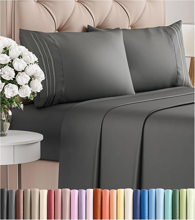 Cal King Size 4 Piece Sheet Set by CGKUnlimited