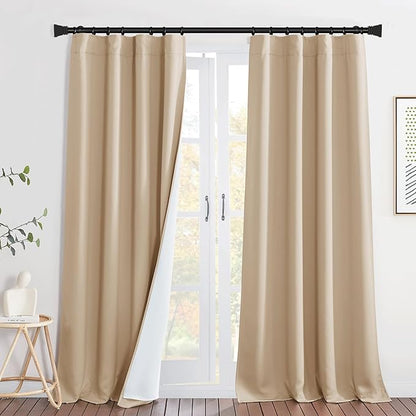 NICETOWN Living Room Noise Reducing Back Tab Curtains, Privacy Protection & - Image 9