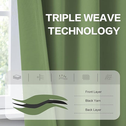 DUALIFE Back Tab Blackout Curtains - Image 4