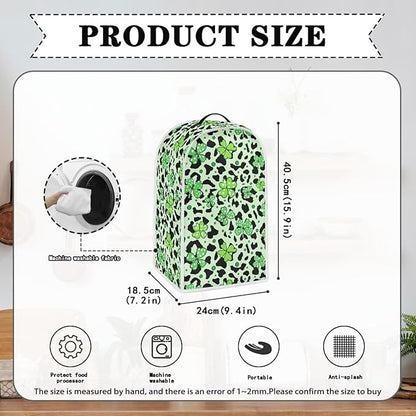 Talayituse Shamrock Leopard Print Blender Dust Cover, Fingerprint Protection - Image 6