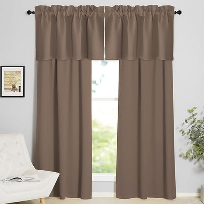 NICETOWN Blackout Valance for Windows, Rod Pocket Thermal Insulated Window - Image 6