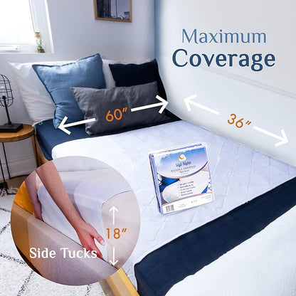 Washable Incontinence Bed Pad 36x60 – Soft, Absorbent & Waterproof Mattress - Image 4