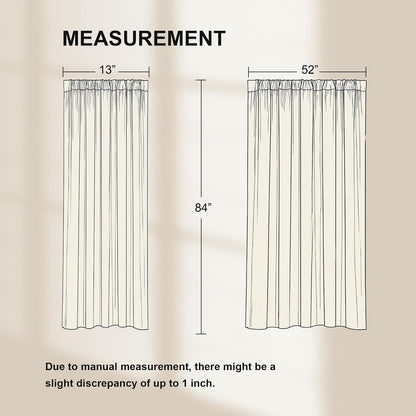 nicetown 100% black out curtains 84 inch long on a desk or shelf