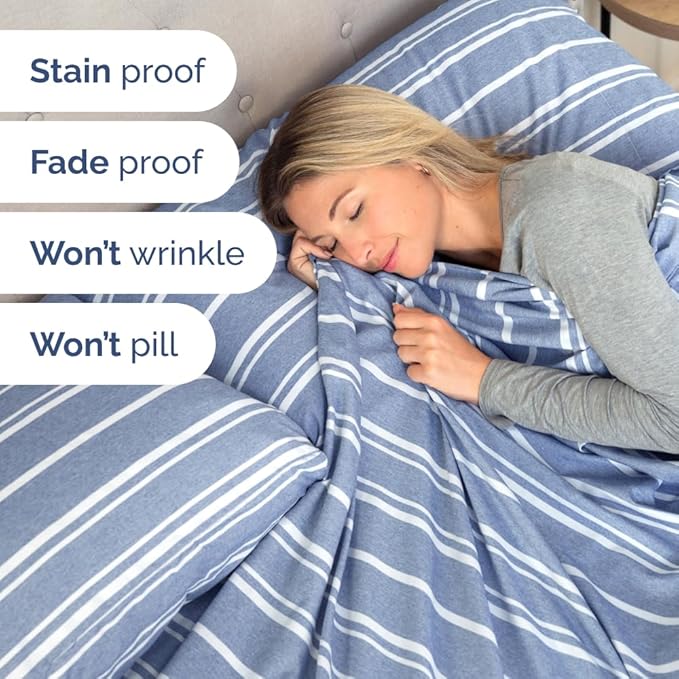 Split Head King Sheet Set – 4 Piece Flex Split Top King Sheets - Image 6