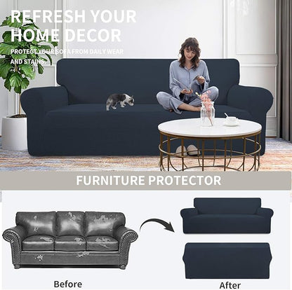 Easy-Going Stretch Oversized Loveseat Slipcover 1-Piece Sofa Cover Furniture - Image 4