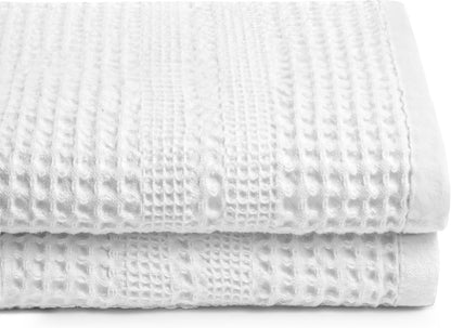 gilden tree waffle towels for bathroom, 100% cotton, main product view