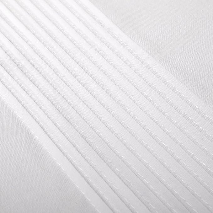 Valea Home Bed Skirt with Stitch on White Dust Ruffle with Split Corners - Image 7