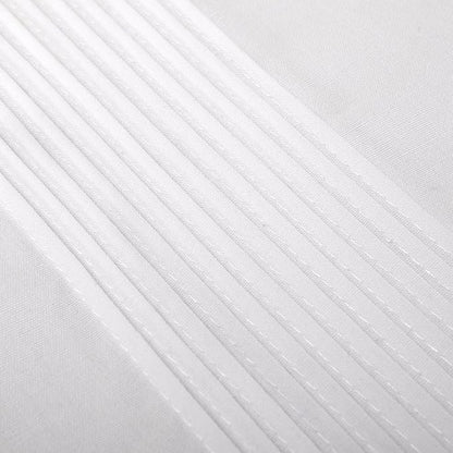 Valea Home Bed Skirt with Stitch on White Dust Ruffle with Split Corners - Image 7