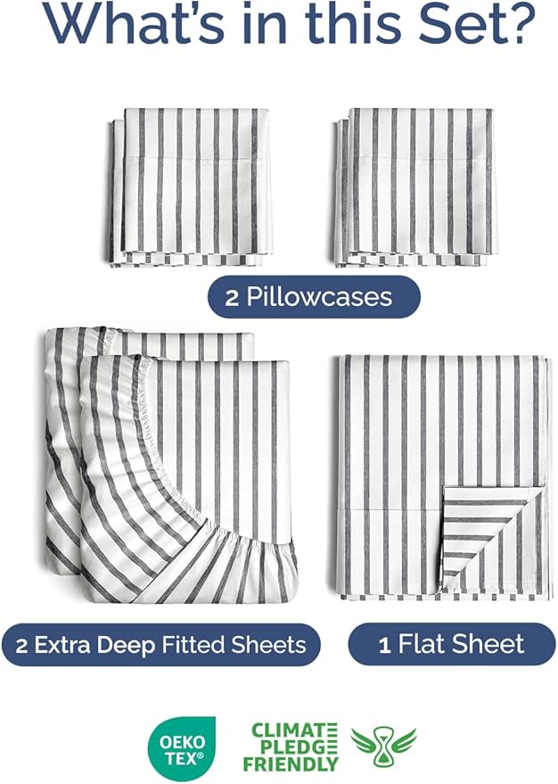 Extra Deep Split King Sheet Set - Image 2