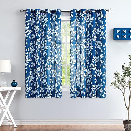 Treatmentex Navy and White Curtains by Treatmentex