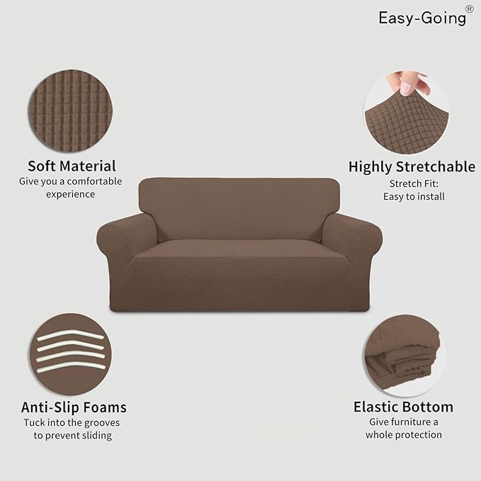 Easy-Going Stretch Oversized Loveseat Slipcover 1-Piece Sofa Cover Furniture - Image 3