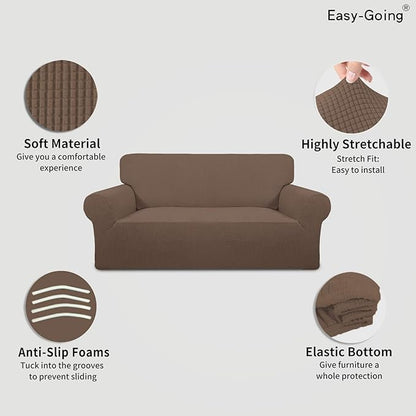 Easy-Going Stretch Oversized Loveseat Slipcover 1-Piece Sofa Cover Furniture - Image 3