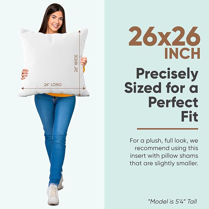 Pillowflex Synthetic Down Pillow Insert - Image 2