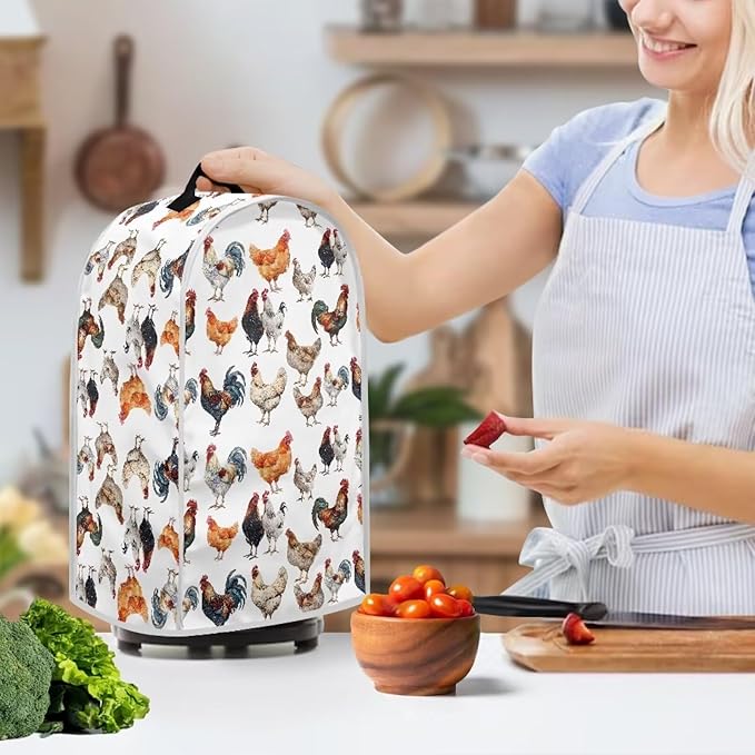 Chicken Pattern Kitchen Blender Dust Cover, Food Processor Stand Mixer Case - Image 3