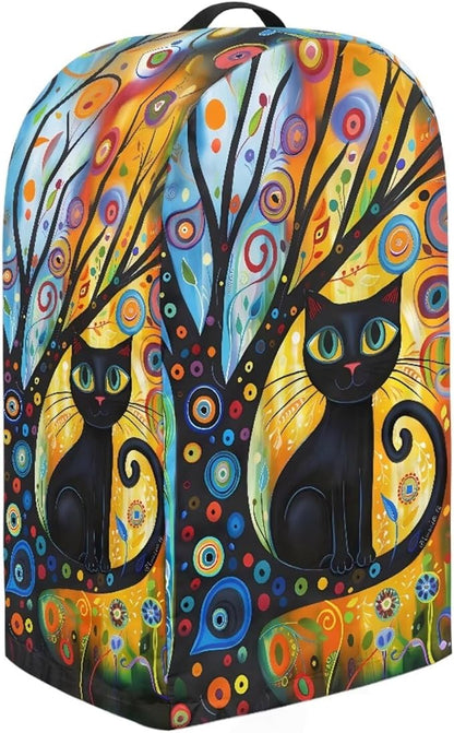 Whimsical Black Cat Tree Blender Dust Cover - Image 4
