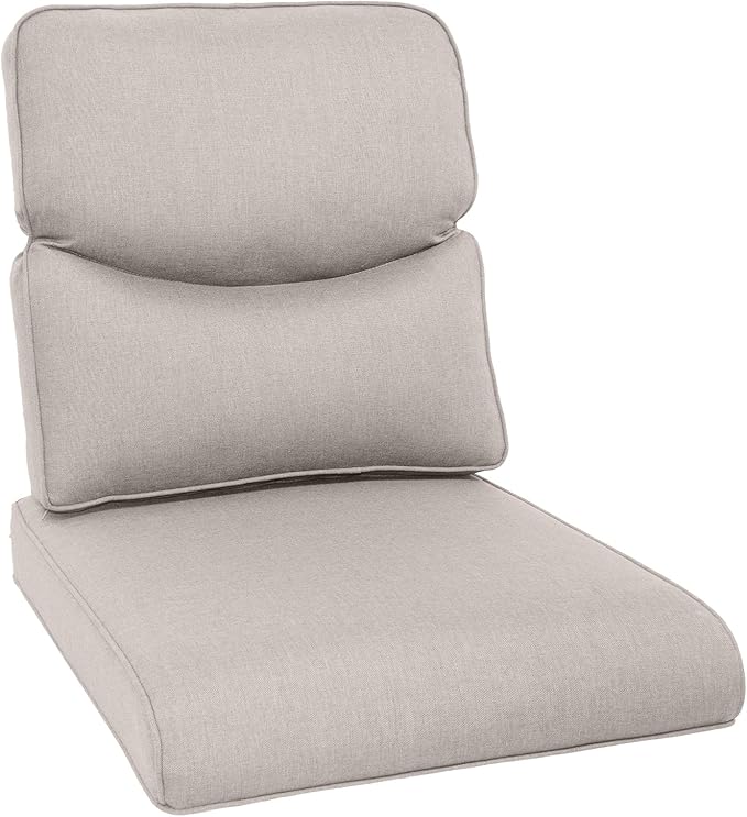 Outdoor Chair Cushion Set, 25 x 22 Deep Seat Cushion, Patio Chair Cushions by moosprr