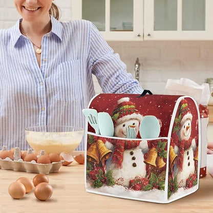 Christmas Stand Mixer Cover 6-8Qt Cute Mixer Cover Washable Anti-Stain - Image 2