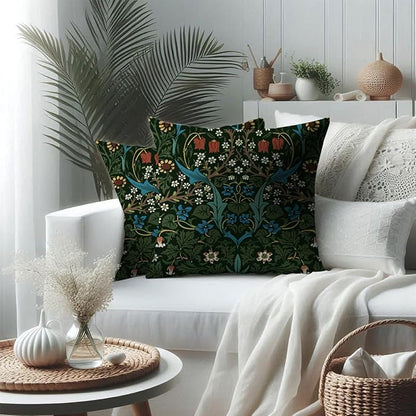 Vintage Flowers Throw Pillow Covers, Pillow Covers 18x18, Retro Botanical - Image 3