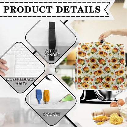 Sunflower Mixer Cover for Kitchen Aid 4.5-5 Qt Mixer Small Appliance Dust - Image 3