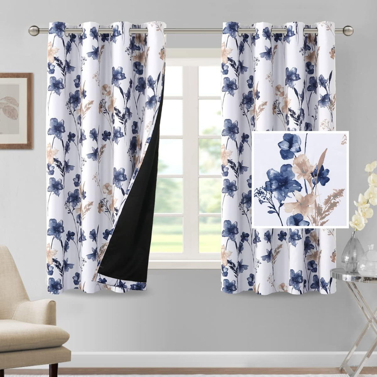 h.versailtex 100% blackout curtains 63 inch length 2, main product view